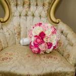 Real Touch Bridal Bouquet - Pink, White, And Soft..